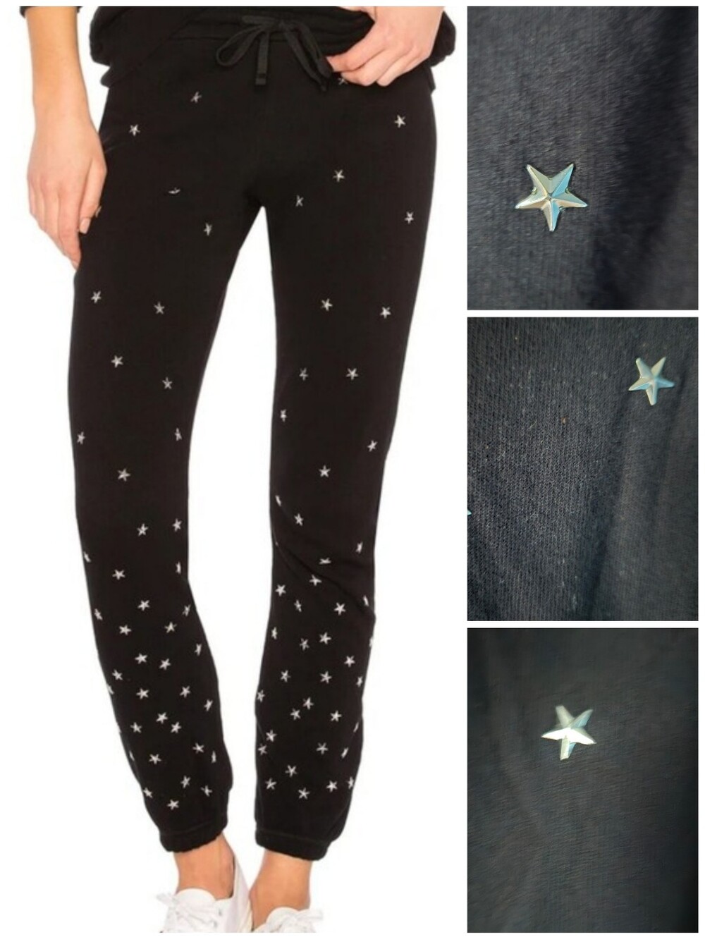 Michael Lauren Studded Stars joggers